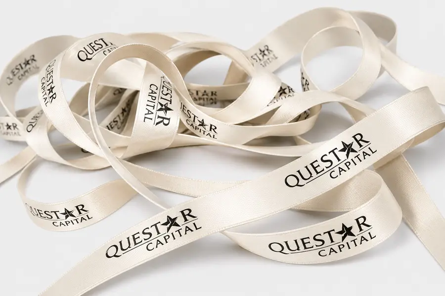 Cotton/Poly Twill Taffeta Printed Fabric Ribbon