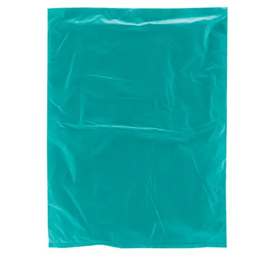 8-1/2W x 11H, Economy Plastic Shopping Bags - Colors, Teal