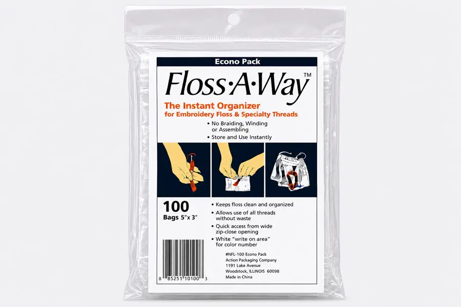 5W x 3L, 2 Mil Floss-A-Way Bags