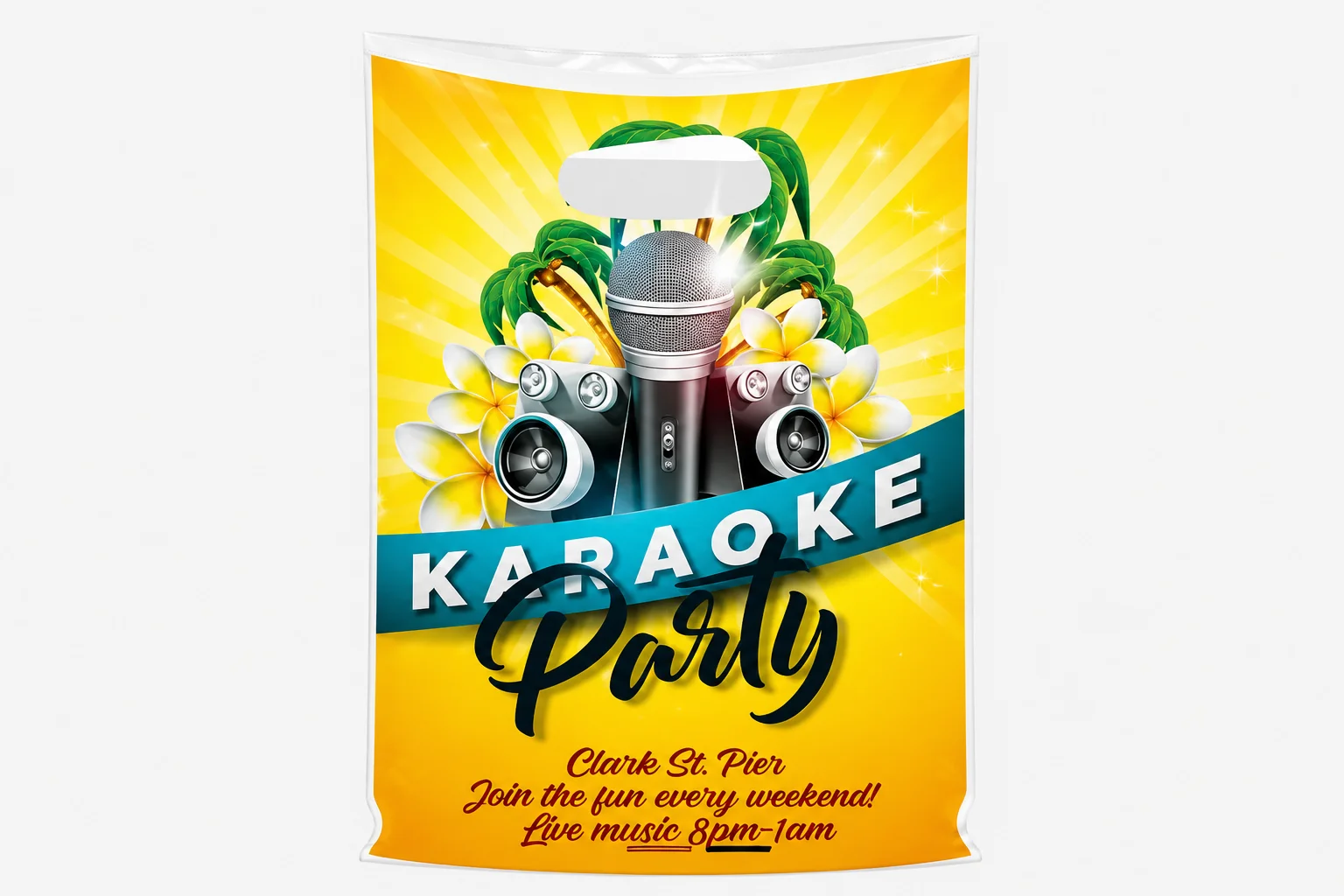 Quick Print 100+ Full Color Die Cut White Bags