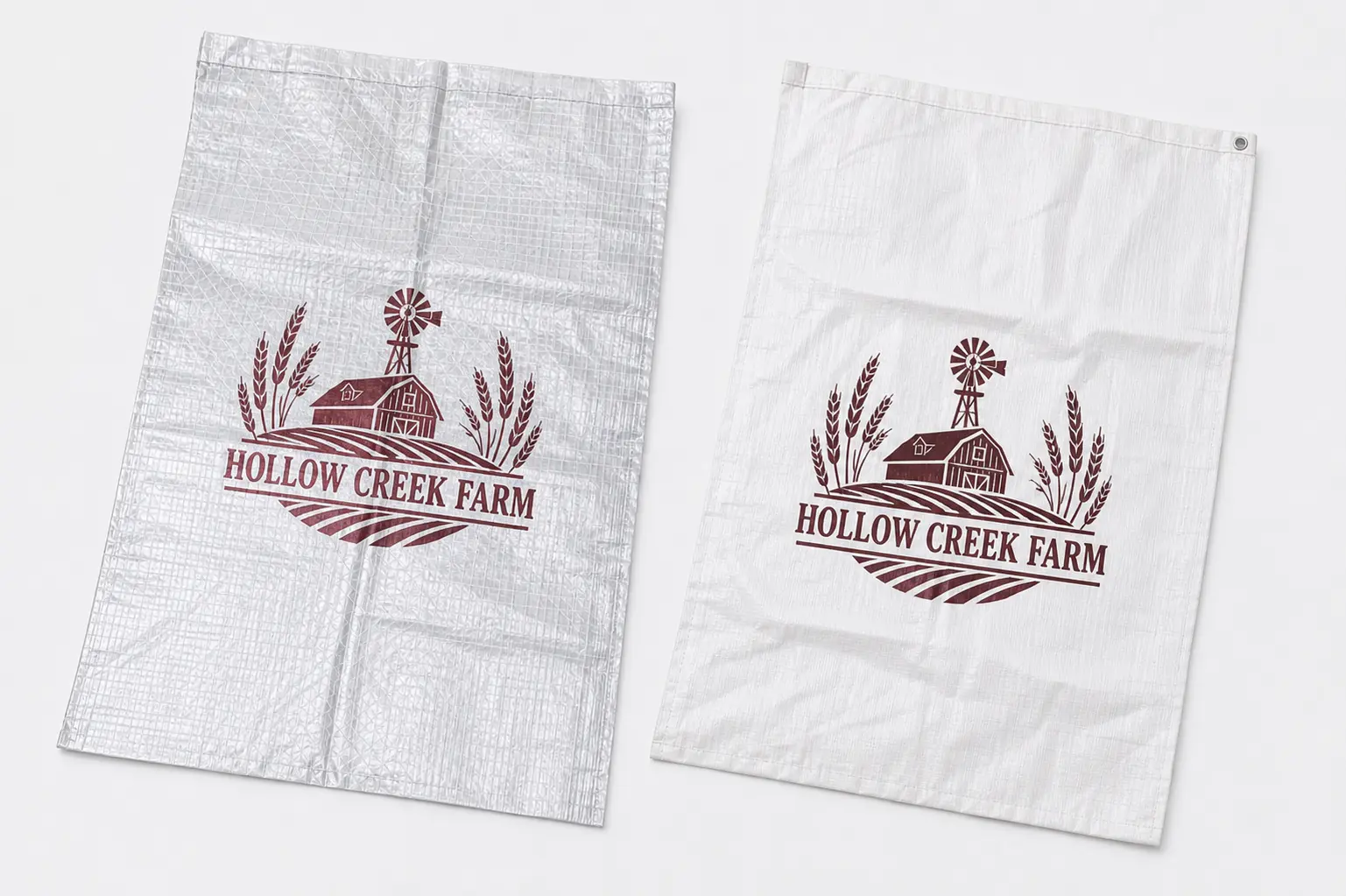 custom printed feed bags