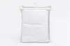9.5W X 11.5L X 3D, WHITE ZIPPER HANGER VINYL BAG
