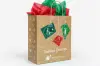 8 x 5 x 10, WBU Seeding's Greetings Holiday Kraft Shoppers, Branded