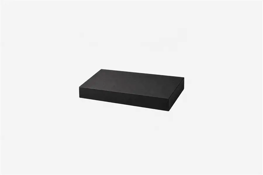 7-1/8W x 5-1/8L x 7/8H, General Purpose Rigid 2 Piece Shallow Black Boxes
