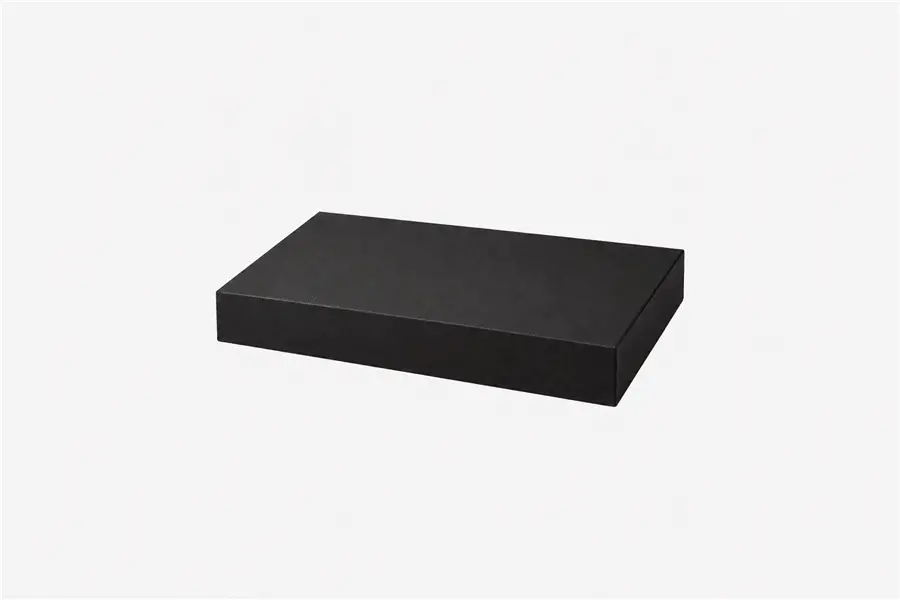 9-1/8W x 7-1/8L x 7/8H, General Purpose Rigid 2 Piece Shallow Black Boxes