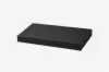 12-1/8W x 9-1/8L x 7/8H, General Purpose Rigid 2 Piece Shallow Black Boxes