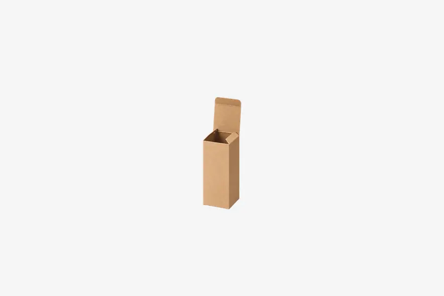 1.5W x 1.5L x 4H, Reverse Tuck Flap Kraft Box, Kraft
