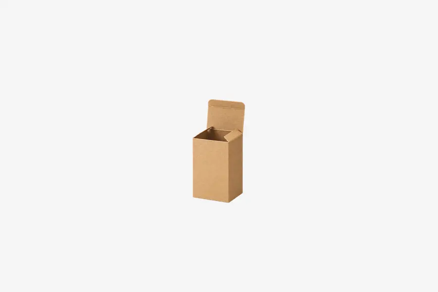 2.375W x 1.5L x 3.5H, Reverse Tuck Flap Kraft Box, Kraft