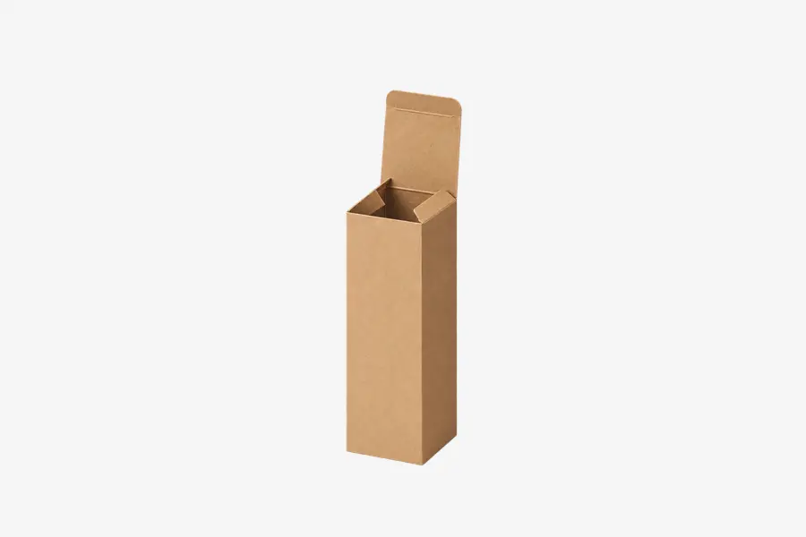 2.5W x 2.5L x 8H, Reverse Tuck Flap Kraft Box, Kraft