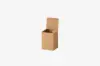 3W x 3L x 4H, Reverse Tuck Flap Kraft Box, Kraft