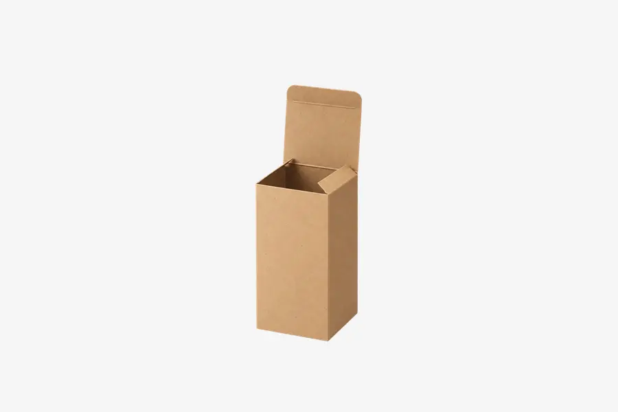 3W x 3L x 6H, Reverse Tuck Flap Kraft Box, Kraft