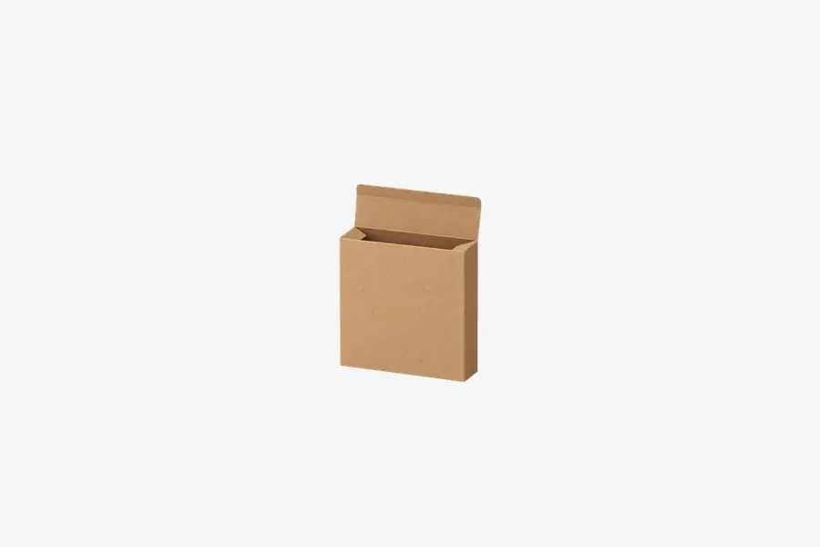 4W x 1.0625L x 4H, Reverse Tuck Flap Kraft Box, Kraft