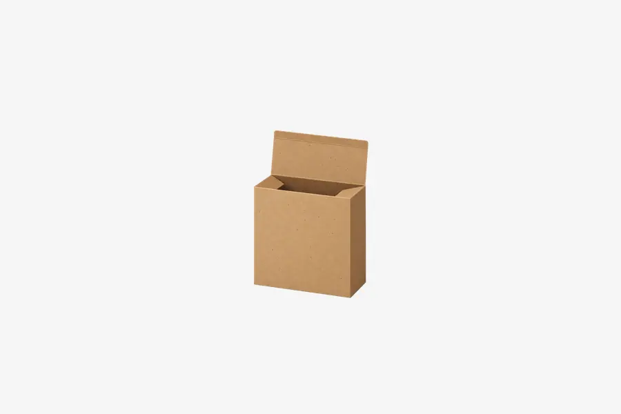 4W x 1.625L x 4H, Reverse Tuck Flap Kraft Box, Kraft