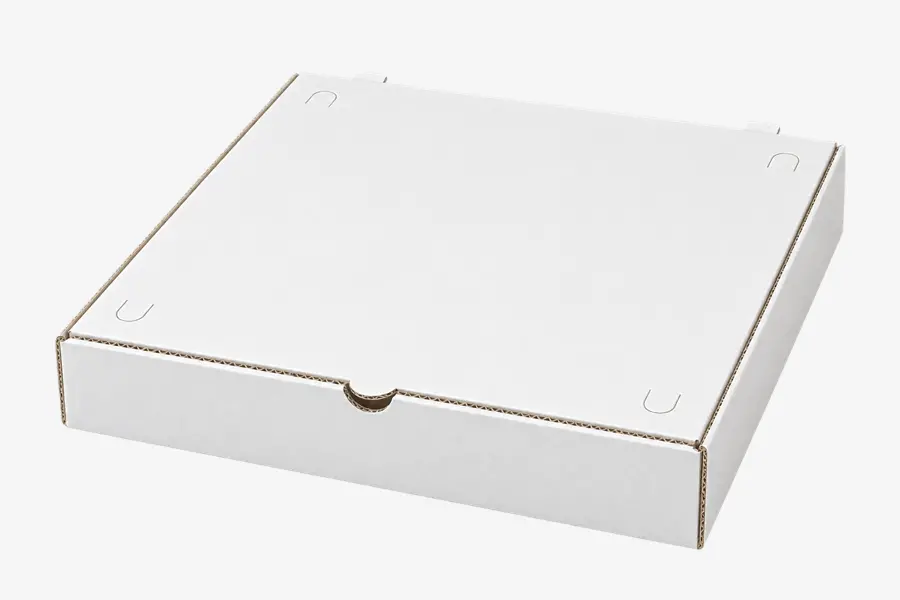 small white pizza box