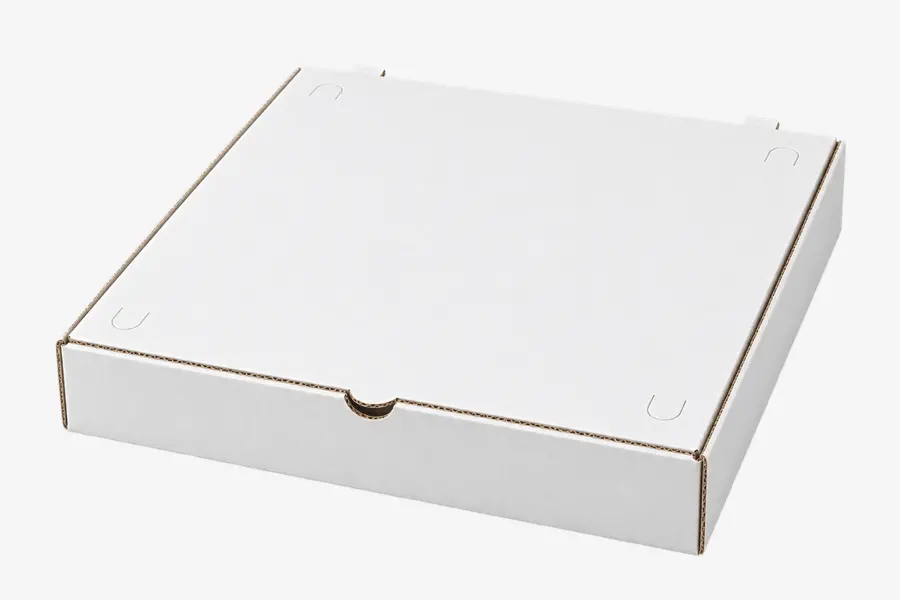 12 inch white pizza box