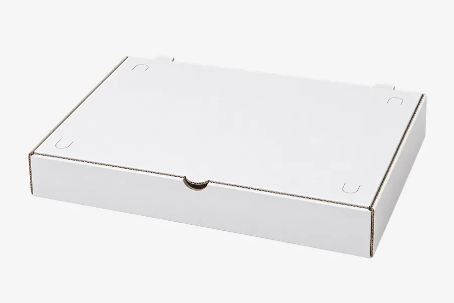 13 inch white rectangular flat bread pizza box