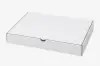 13 inch white rectangular flat bread pizza box