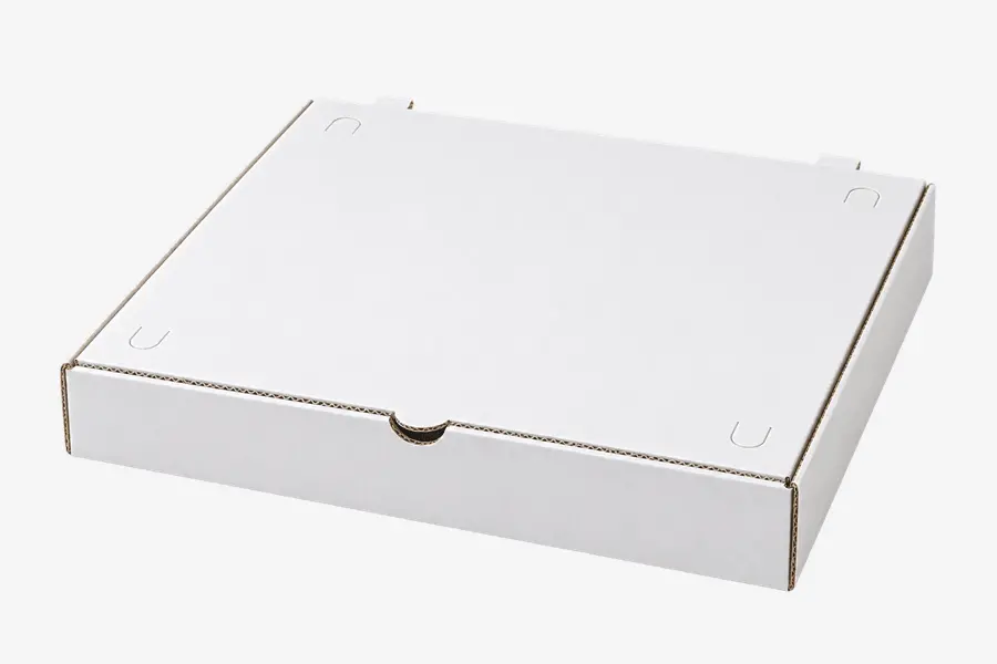 14 inch white rectangle flat bread pizza box