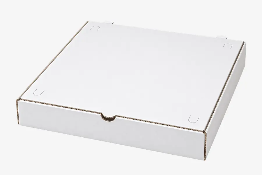 14 inch white pizza box