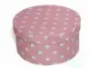 White Polka Dots on Pink