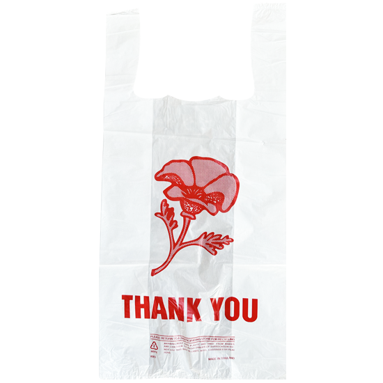 5W x 11L x 3D, Rose T-Shirt Bags
