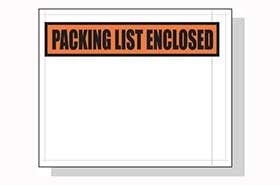 Packing List Envelopes