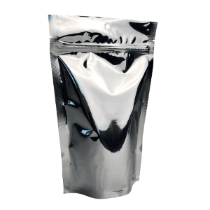7.5W x 11.5L x 3.5D, 3 Mil Silver Metallized Stand Up Pouches