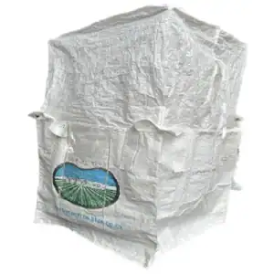 Baffle Bulk Bag (FIBC), 42W x 42L x 44H, Duffle Top/Spout Bottom