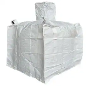Baffle Bulk Bag (FIBC), 42W x 42L x 44H, Sprout Top/Spout Bottom