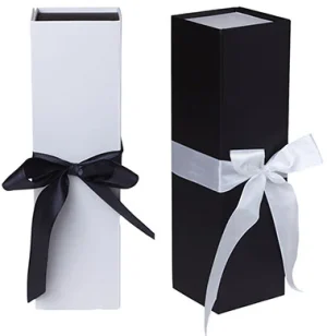 Rigid Ribbon Tie Wine Box