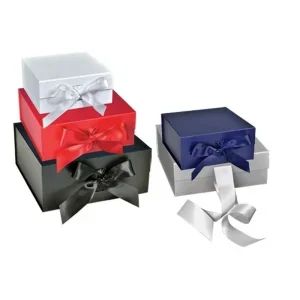 Scratch Resistant Matte Finish Ribbon Magnetic Boxes