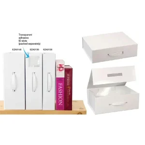 Magnetic Handle Gloss White Folio Boxes