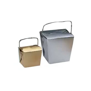 Glossy Colored Paper Take-Out Boxes