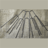 Heavy duty wire staples ideal for secure packaging and industrial use.