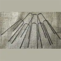 Heavy duty wire staples ideal for secure packaging and industrial use.